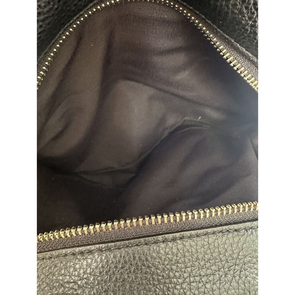 Coach Madison Phoebe Shoulder Bag Black Pebbled Leather Satchel Purse - Picture 9 of 15
